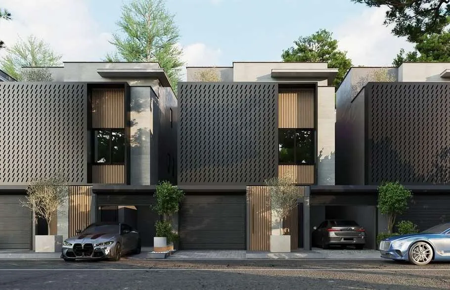 وحدات سكنية بواجهات مثقبة — الواجهات والمناظير — تصور تصميمي 2