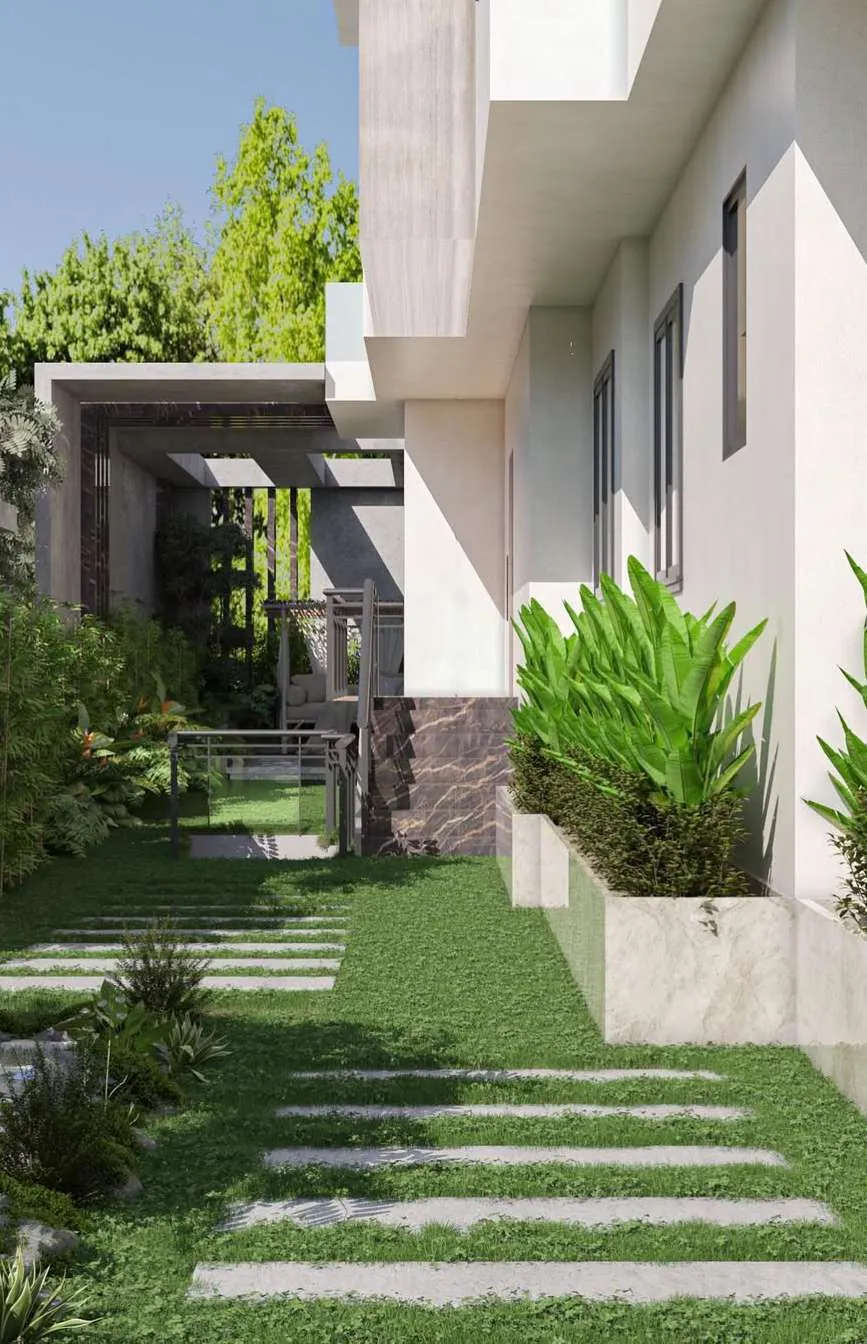 مدخل وممر حديقة — تصورات تصميمية