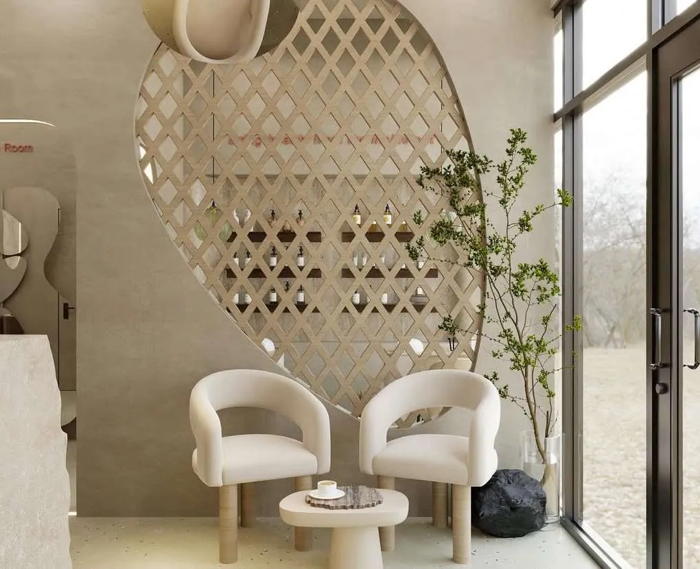 مركز تجميل — الفراغات الداخلية — تصور تصميمي 6